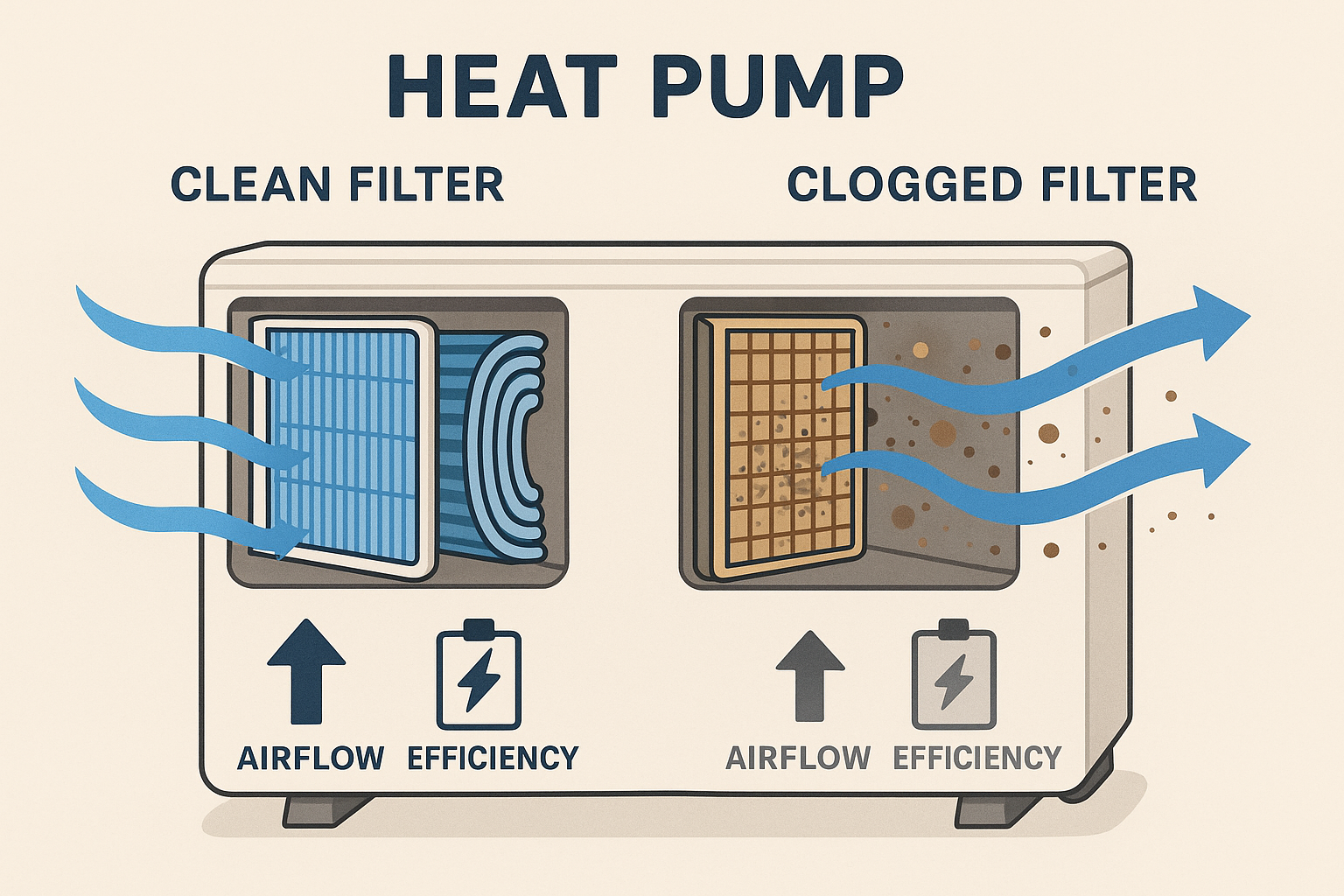 Impact of Dirty Filters on Heat Pump Efficiency