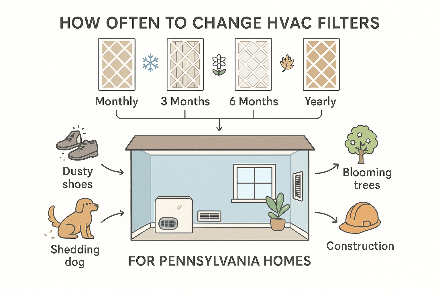 How Often to Replace HVAC Filters for Better Air and Energy Efficiency