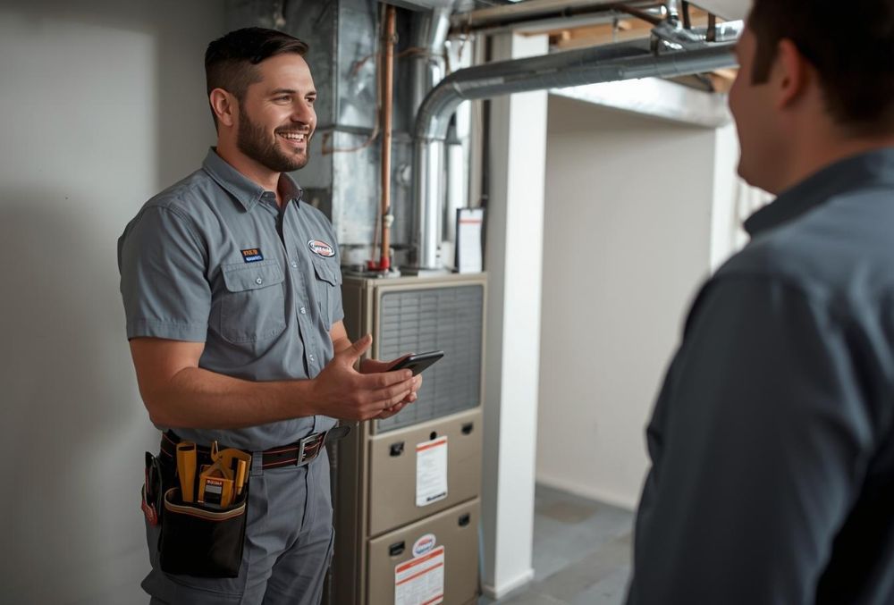 Newly installed furnace system